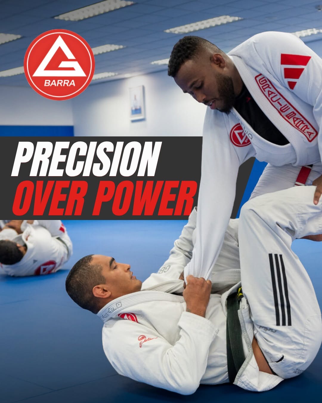 Technique-focused adult BJJ class at Gracie Barra Boca Raton — precision over power